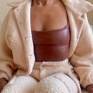 Teddy bomber Sherpa coat jacket